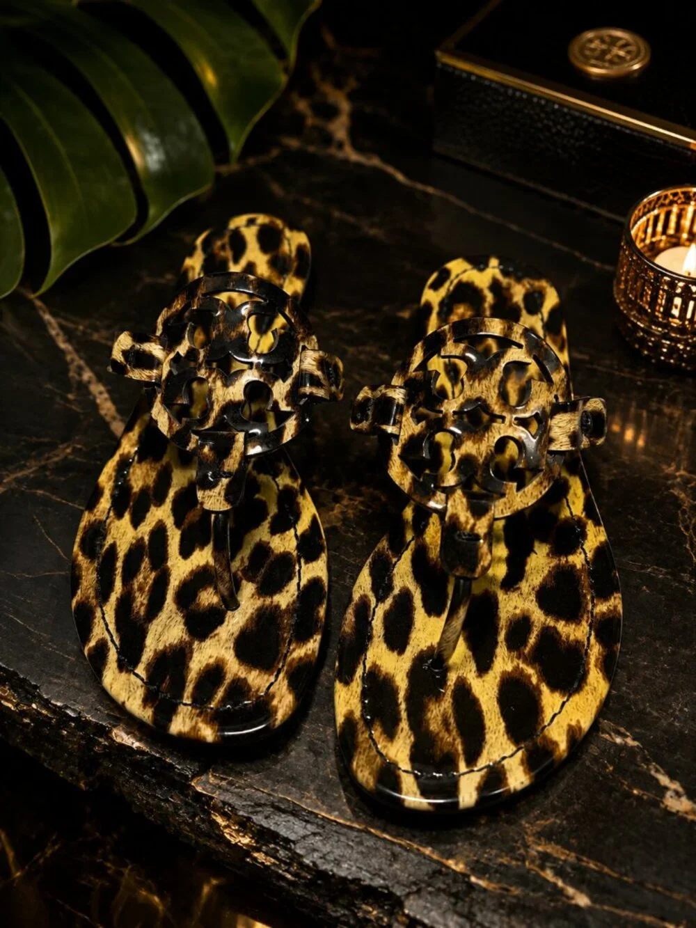 NEW Tory Burch Leopard Miller Sandals